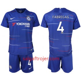 Chelsea Fodboldtrøjer FABREGAS 4 Børn Hjemmebanesæt 2018/19 Kort ærmer